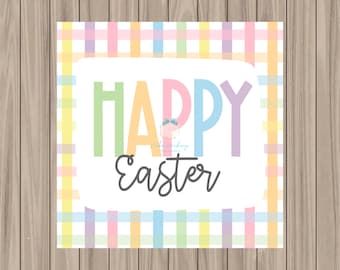 Printable Tag - Happy Easter - 2" Square
