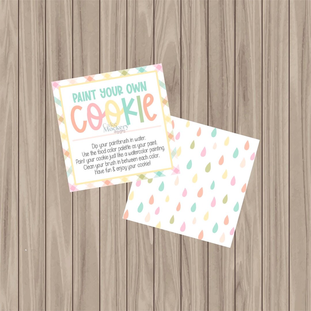 Printed Card - PYO Instruction Card - 3.25