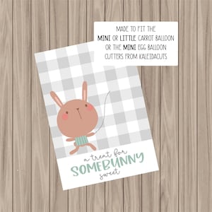 Druckbare Keks-Karte - A Treat for Somebunny Sweet - 3,5 "x 15"