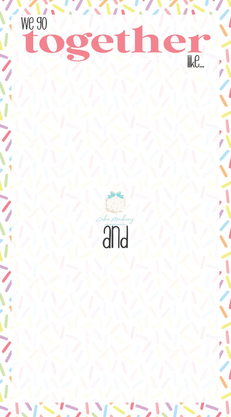 Printable Cookie Card we Go Together Like Duo - Etsy