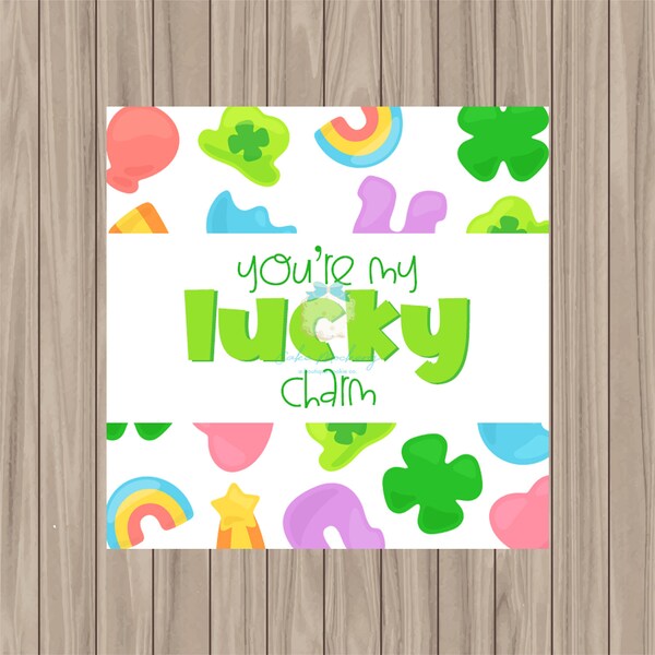 Printable Tag - You're My Lucky Charm - 2" Square