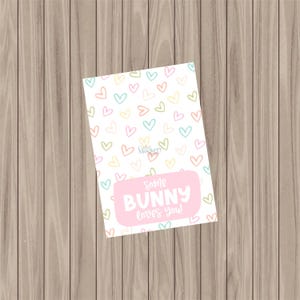 Kekskarte zum Ausdrucken - Some Bunny Loves You - 3.5"x5""