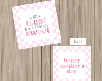 Pre-Printed PHYSICAL Tag - Mother's Day Tag - 2" Square