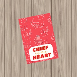 Cookie Karte zum Downloaden - Häuptling meines Herzens - 3.5"x5"