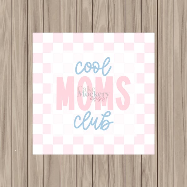 Printable Tag - Cool Moms Club - 2" Square