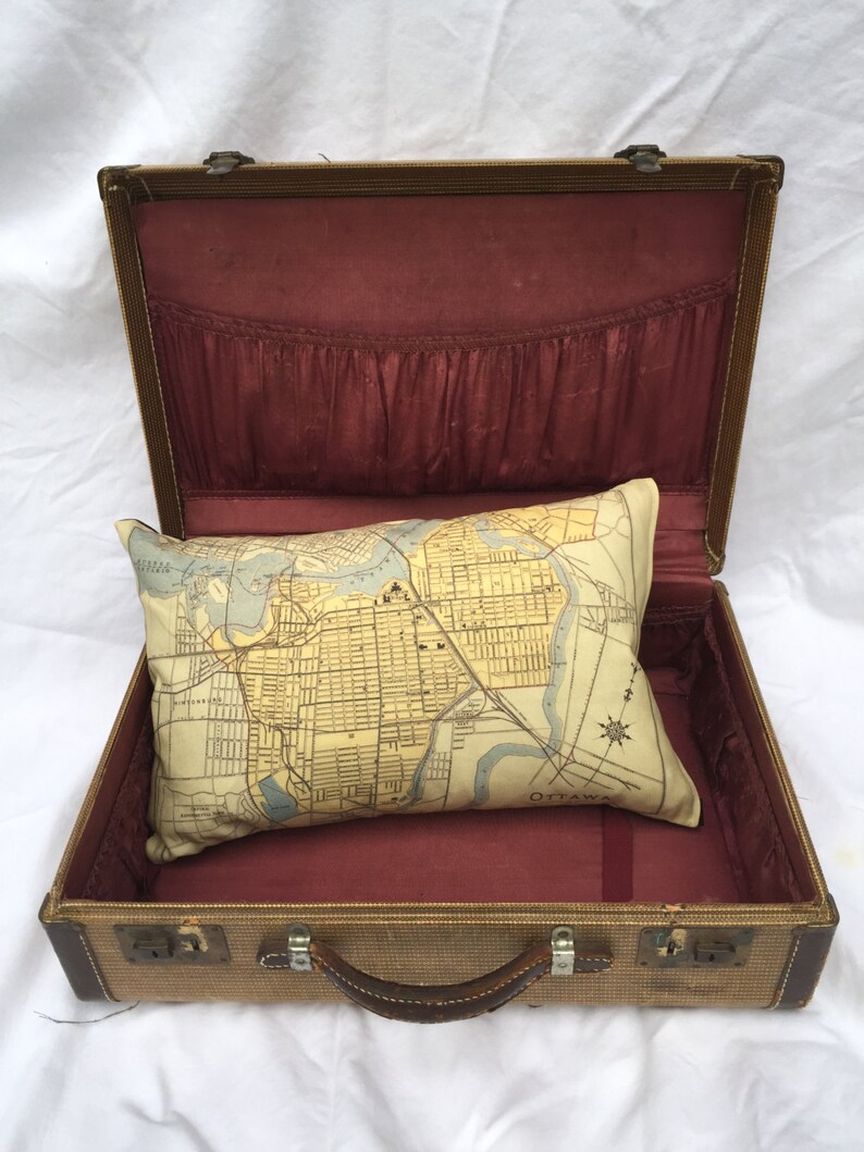 City of Ottawa Vintage Map Pillow FREE SHIPPING Etsy