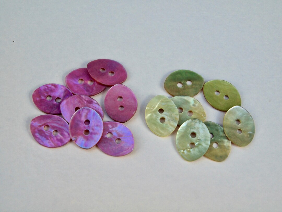 Button Cover with Pink Mother of Pearl