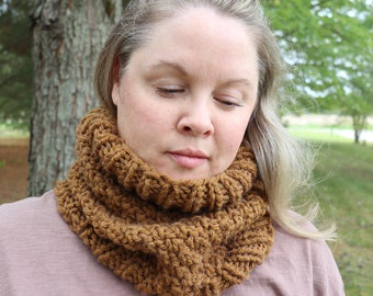 Cowl Buff Neck Scarf - Arrowwood Brown