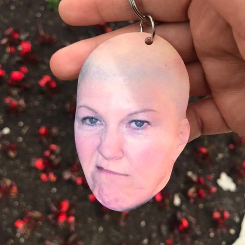 LARGE The Office Bald Meredith Keychain