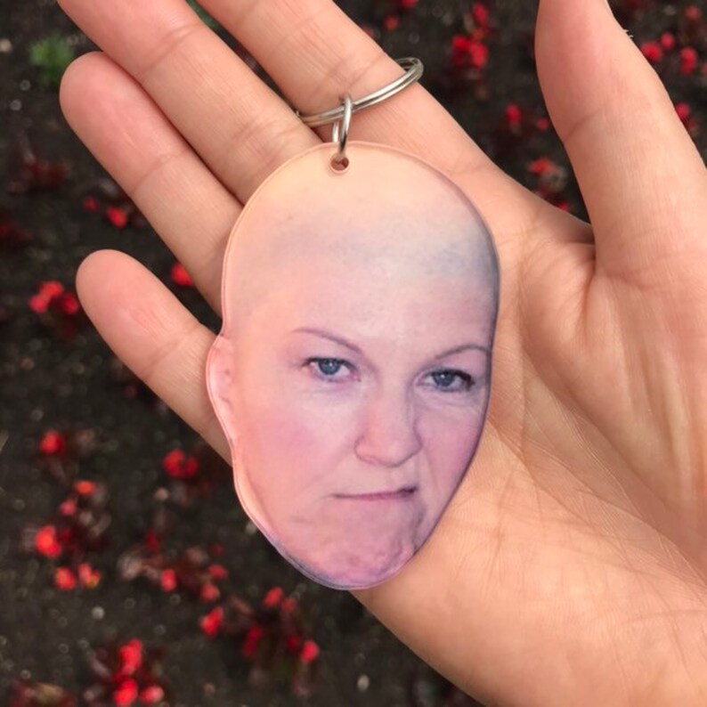 LARGE The Office Bald Meredith Keychain
