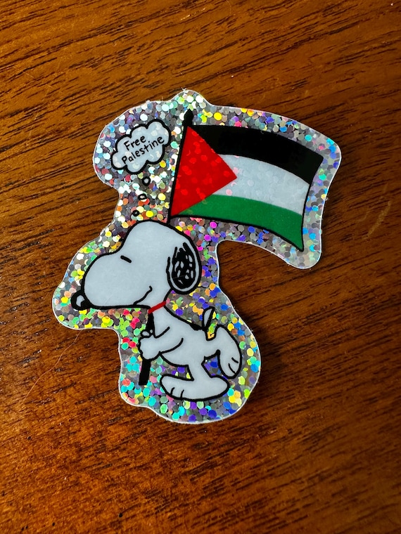 Free Palestine Snoopy Sticker (ALL proceeds donated)