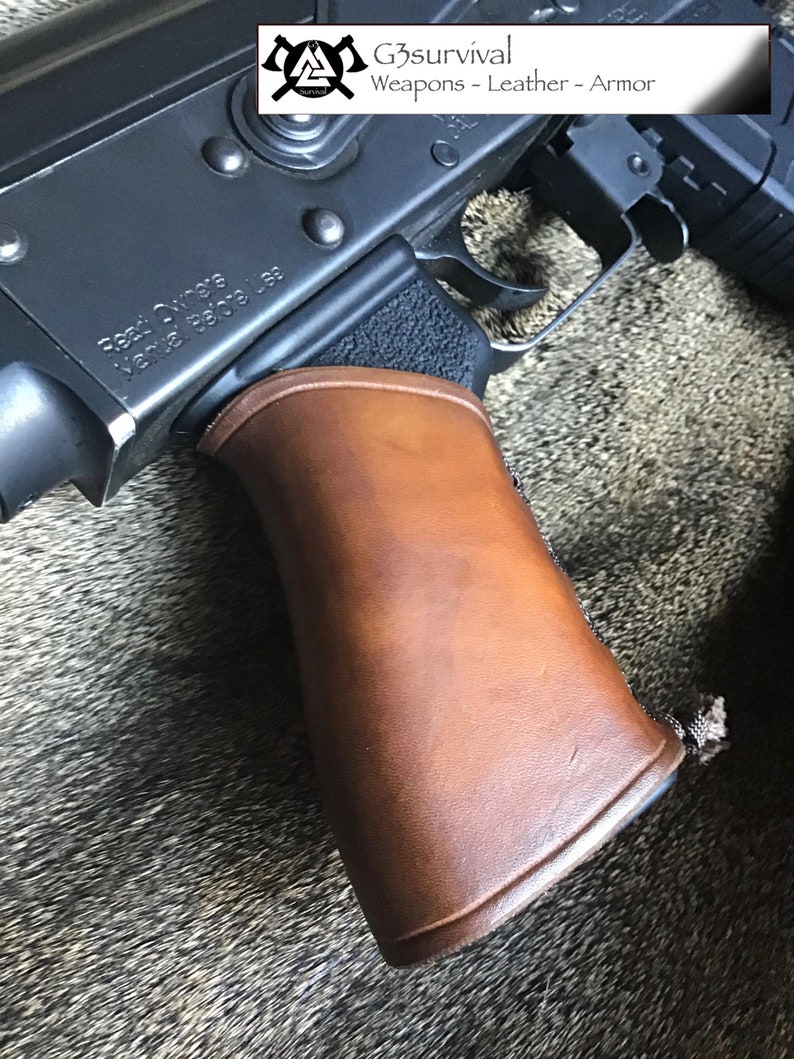G3 AK 47 U.S. Palm leather pistol grip sleeve Etsy