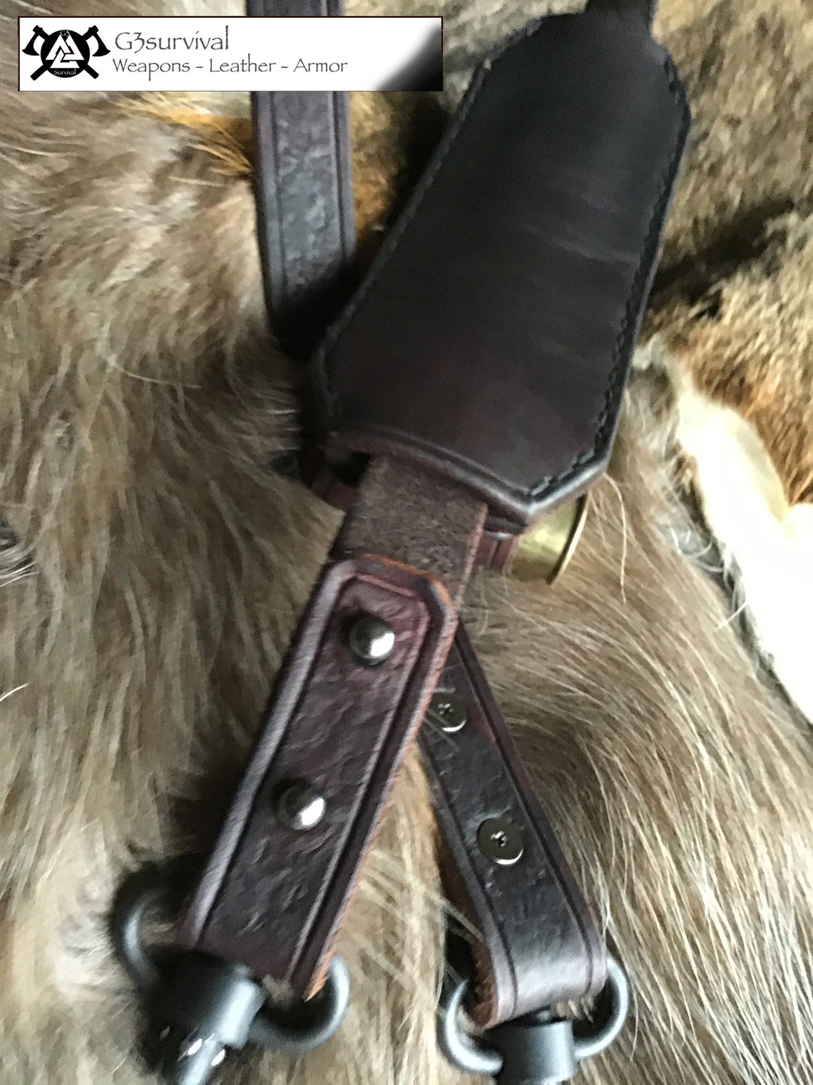590 Shockwave / Tac 14 leather shotgun sling and bandoleer | Etsy