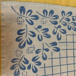 Vin 70s linen printed mat FREE ship
