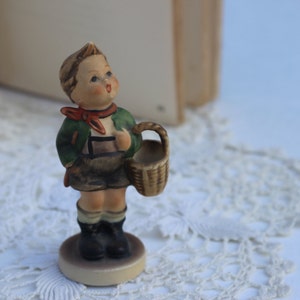 Hummel Boy with Basket circa 60s very vintage