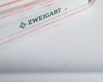 Zweigart 16 count Aida -  white 100 color