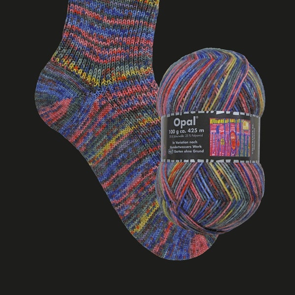 Opal 4 ply Sock Yarn Opal Hundertwasser 3205