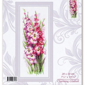 Charming Gladioli - counted Cross stitch kit  by Riolis 1994