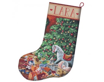 Cozy Christmas Stocking - Letistitch 8010 counted cross stitch kit