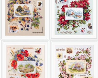 Merejka cross stitch kits - set of 4 seasons.