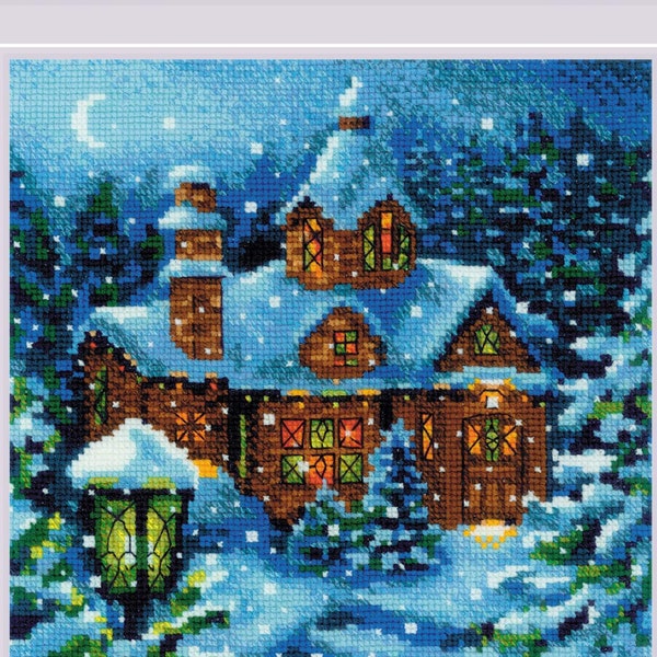Snowfall in the Forest - counted cross stitch kit By Riolis 2029