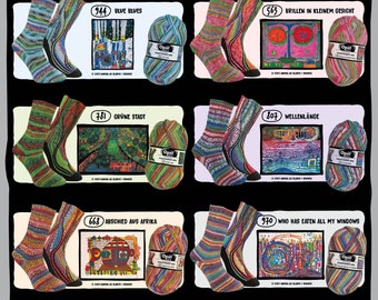 NUEVA colección Opal de 4 capas de hilo de calcetín Opal Hundertwasser IV