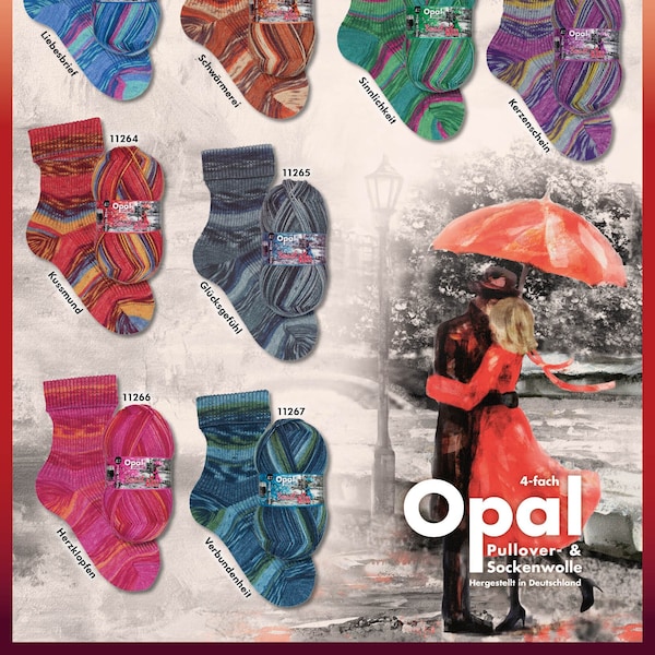 Opal Sockengarn 4 fädig - Sweet Kiss Collection