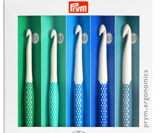 Crochet hooks Prym Ergonomics SET - big size crochet hooks 7-12 mm