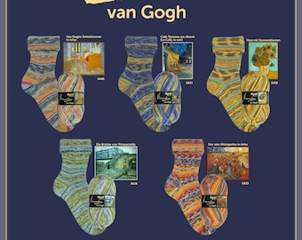 Vincent van Gogh collection - Opal Sock Yarn 4 ply