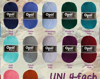 LIMITED Opal Uni collection - 4 ply sock yarn in solid  colors