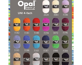 Opal Uni 4 ply sock yarn in solid  colors