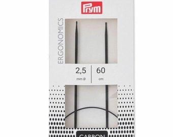 Prym Ergonomic Carbon Rundstricknadeln 2,5mm / 60 cm oder 80 cm