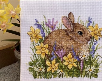Little Rabbit - Cross stitch kit by Merejka K225