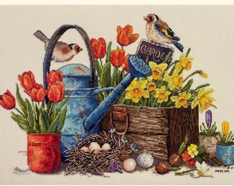 Spring Garden - Cross stitch kit by Merejka K251