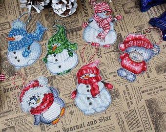 Christmas toys kit - counted cross stitch kit on plastic canvas Luca-s JK034 - Set of 6 designs