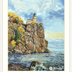 Lighthouse Latch Hook Rug Kits for Adults Blank Canvas 