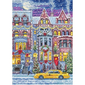 Winter Townhouse - counted cross stitch kit by Letistitch 8076