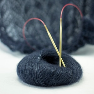 Silk Mohair yarn for lace knitting