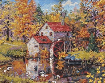 Watermill cross stitch kit  by Merejka K171