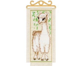 Cross stitch kit -  Alpaca by Riolis 1890