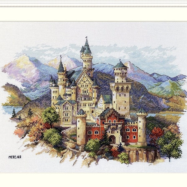 Neuschwanstein Castle - Merejka cross stitch Kit K201