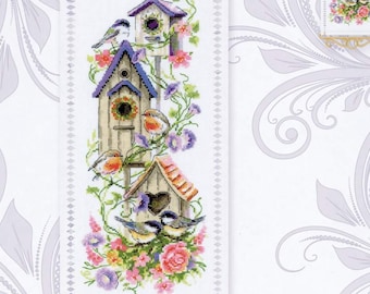 Kit Point De Croix Riolis Balançoire Jardin 21x30cm Toile Aida 14ct DIY