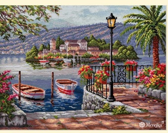 Lago del Porto - Merejka cross stitch Kit 234