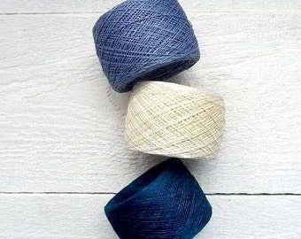 500g De Fil Donegal Violet - 80% Laine 20% Nylon - 2.7 NM - Cône YTYF