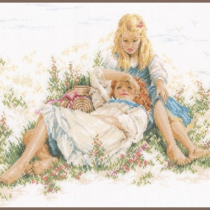 Counted cross stitch kit - Summertime by Lanarte, Romance series
