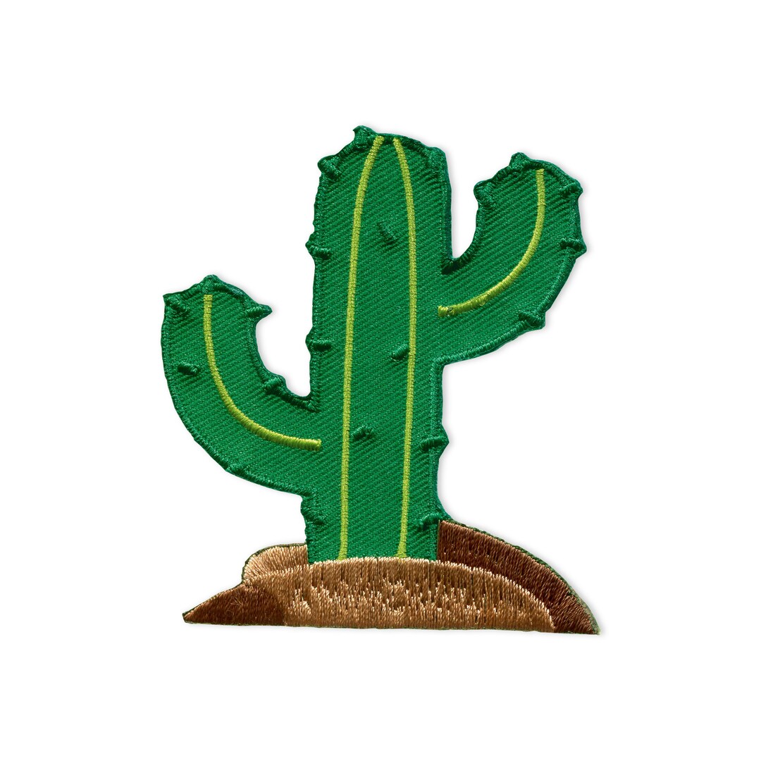 Ironon Patch With Cactus Etsy