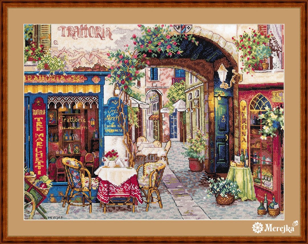 Merejka Kreuzstich-Set „Baumwolle“ – Motiv 20 X 16 Cm Mit DMC-Garn