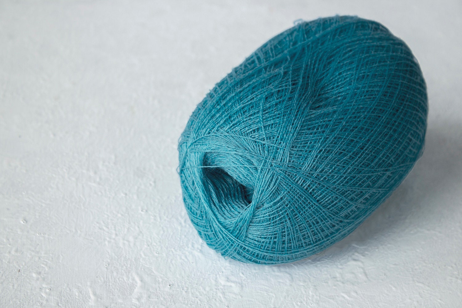 Fil Laine Peignée Turquoise - 4 X 250g - 2/36 NM - Qualité Fine - YTYF - Cônes
