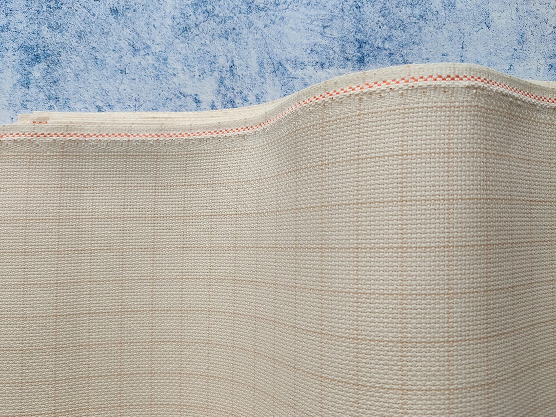 Zweigart 14 Count Aida 753706-110-611 Celadon per half metre - JK's