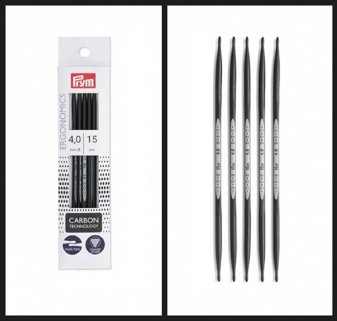 NEW Ergonomics Carbon PRYM Dpns Doublepointed Knitting Needles 15 Cm / 6 Etsy Australia